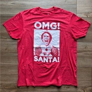 Graphic T-Shirts | Elf the movie, “OMG Santa” T-Shirt (L)